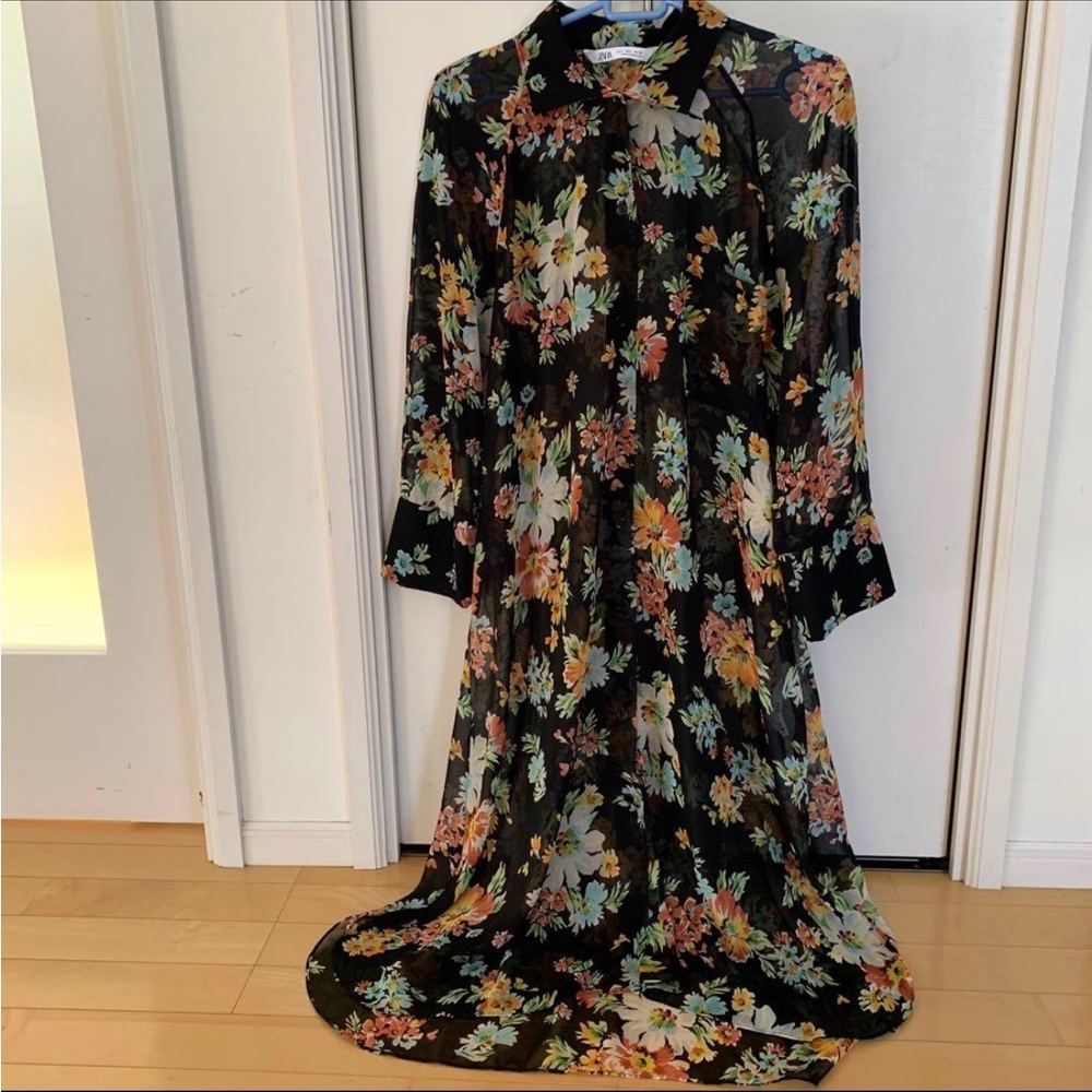Zara floral maxi dress.
